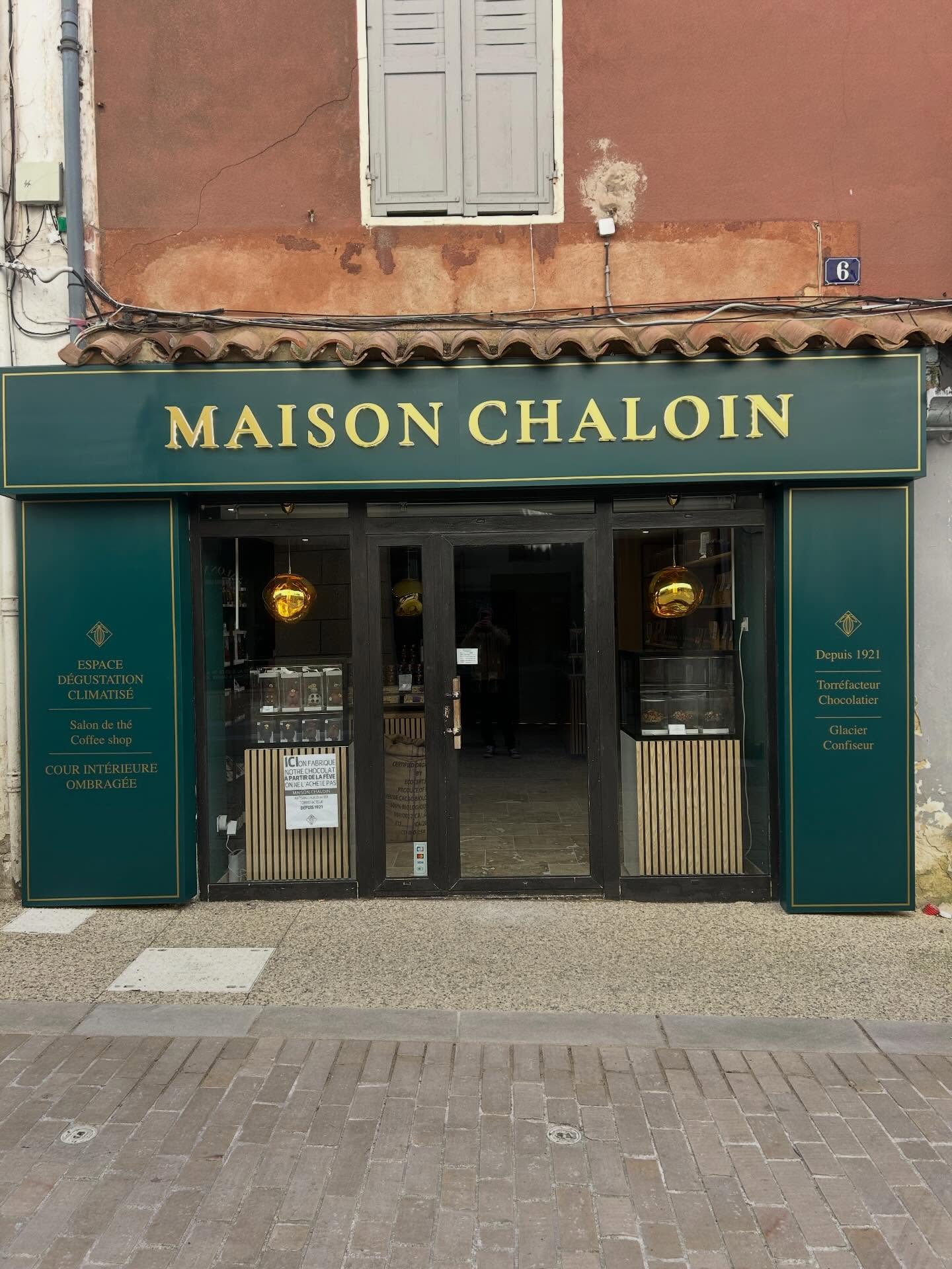 Façade et enseigne Maison Chaloin